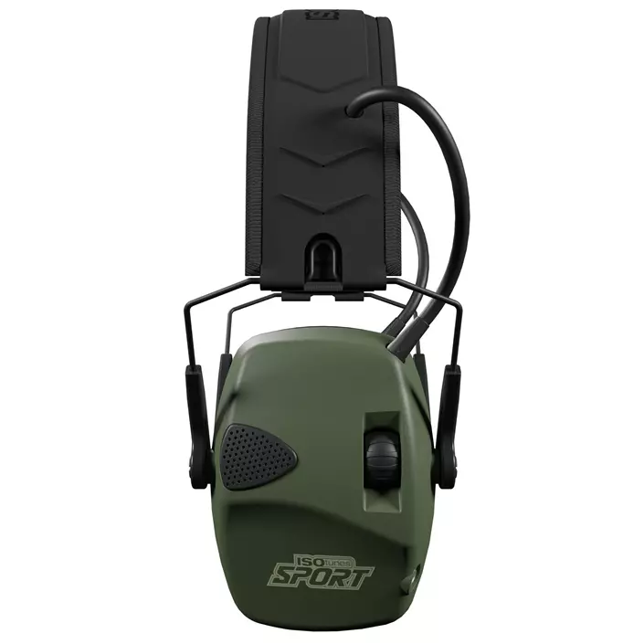 ISOtunes Sport DEFY Slim Basic hörlurar med hörselskydd, Svart/Grön, Svart/Grön, large image number 1