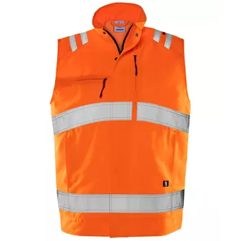 Fristads Green work vest 5067 GPLU, Hi-vis Orange