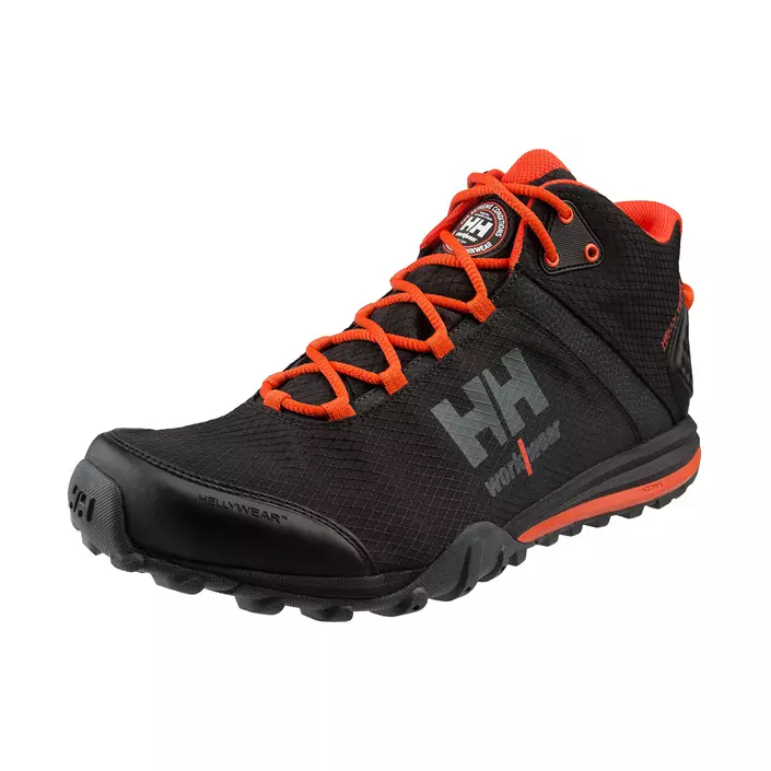 Helly Hansen Rabbora Trail Mid running shoes, Black/Orange, large image number 2