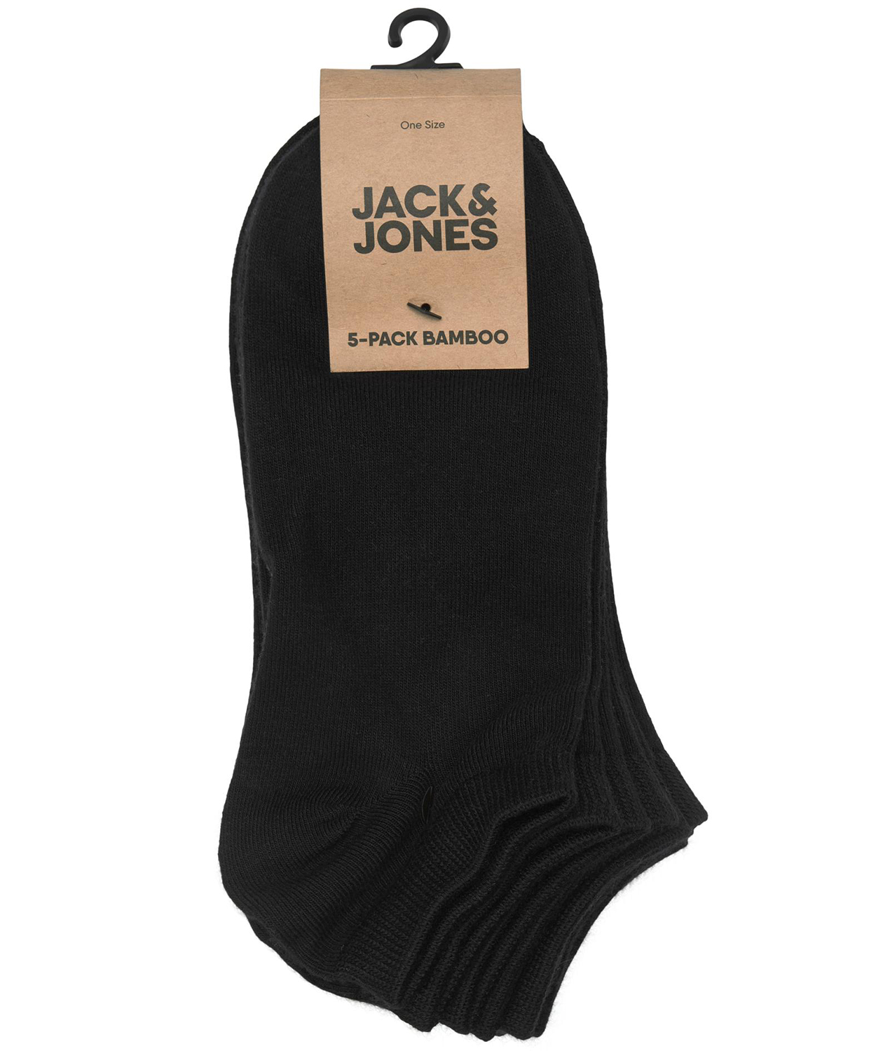 Jack & Jones JABASIC 5-pack bamboo ankle socks, Black, Black, large image number 2