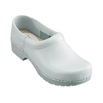Euro-Dan PU-Wood clogs with heel cover O2, White