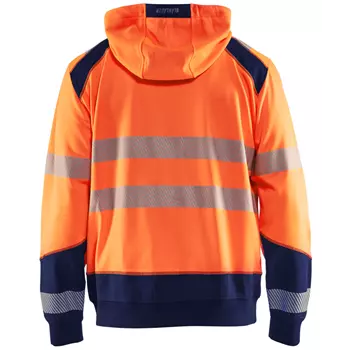 Blåkläder hettegenser med glidelås, Hi-Vis Orange/Marine
