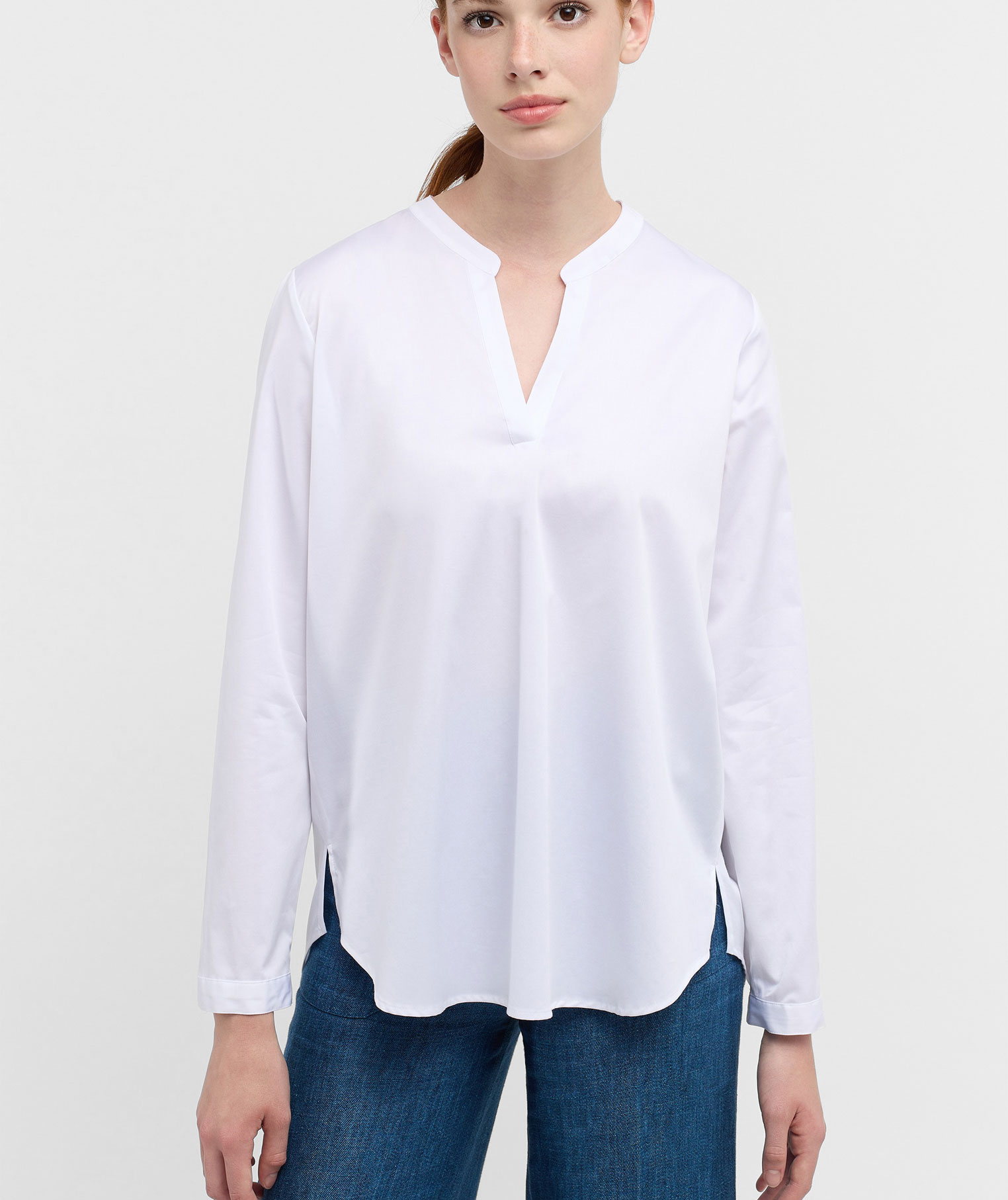 Eterna Satin Loose fit women's shirt