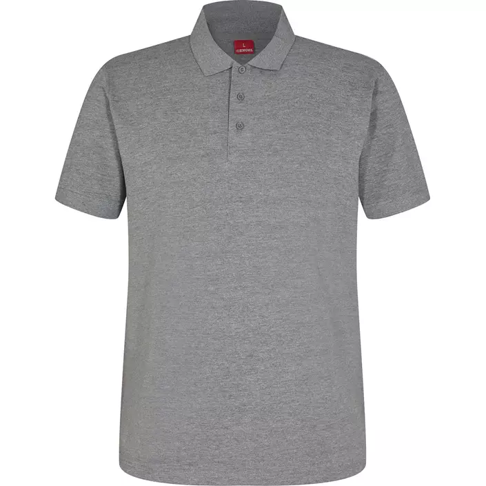 Engel Stretch polo shirt, Grey Melange, large image number 0