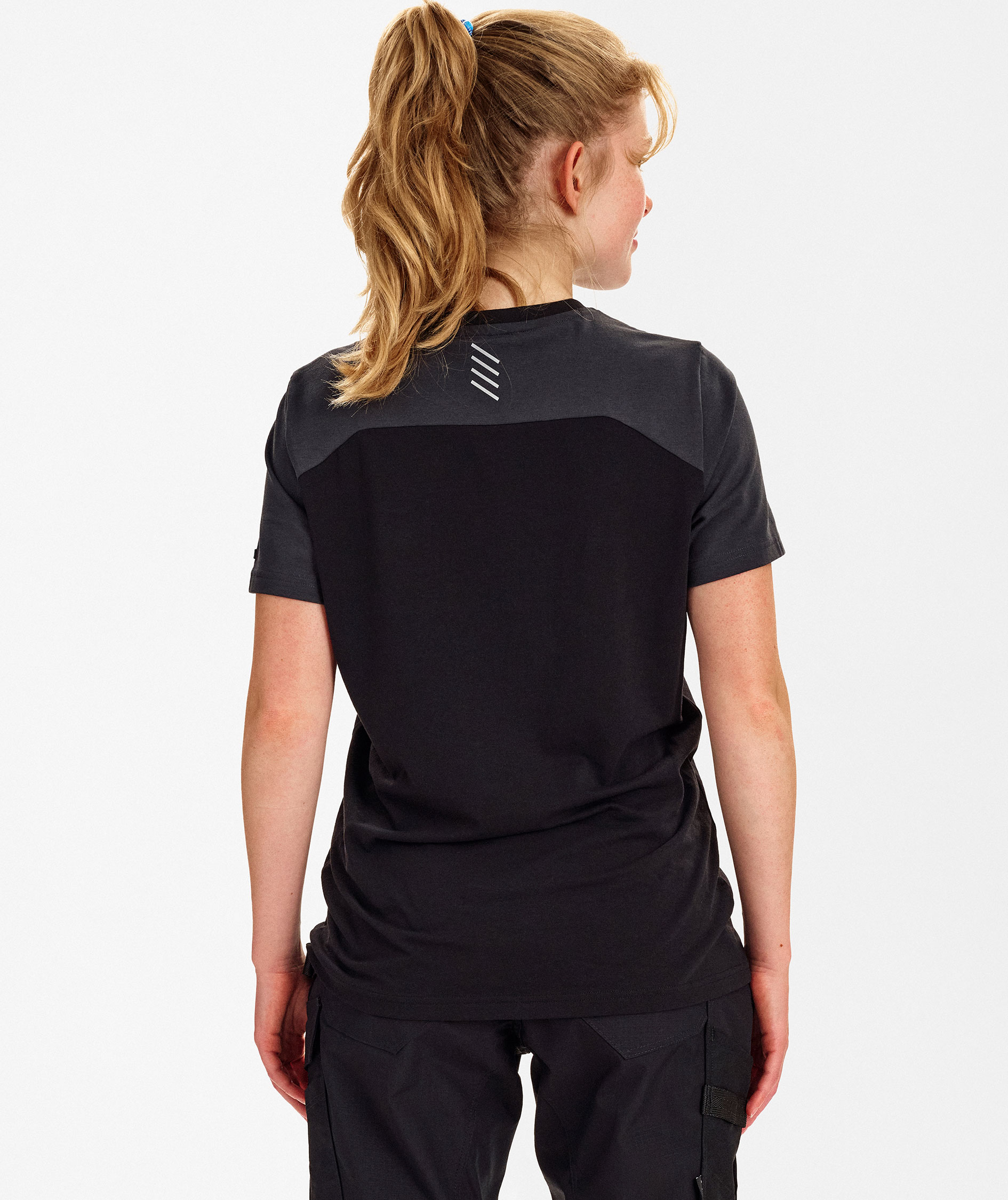 Engel Entire women's T-shirt, Black/Anthracite Grey, large image number 4