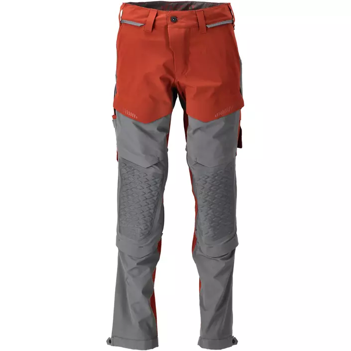 Mascot Customized work trousers full stretch, Autumn red/grey, large image number 0