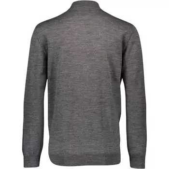 Bison stickad cardigan med merinoull