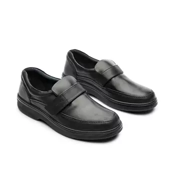 Ambré Classic Velcro business sko, Sort