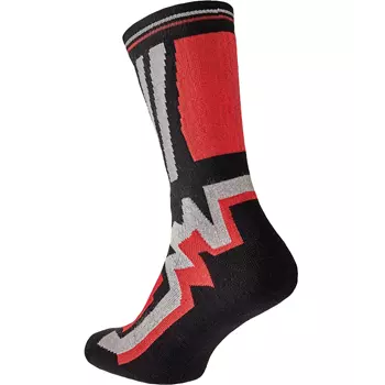 Cerva Knoxfield Basic socks, Black/Red