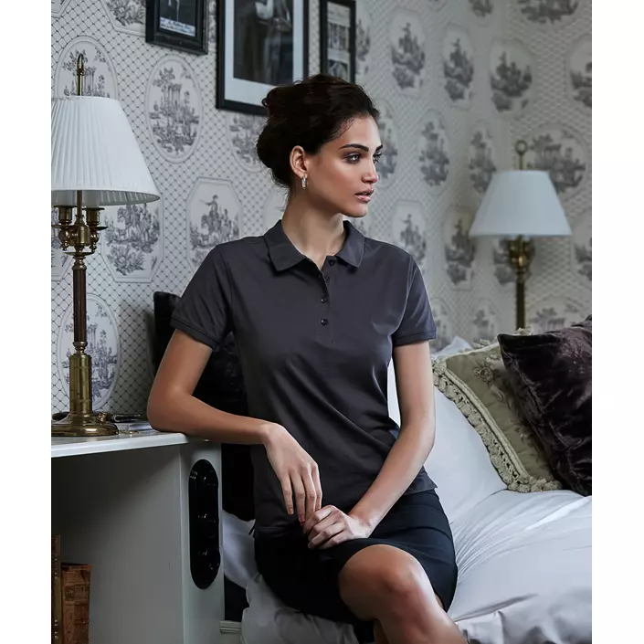 Tee Jays Heavy Damen Poloshirt, Dark-Grey, large image number 1