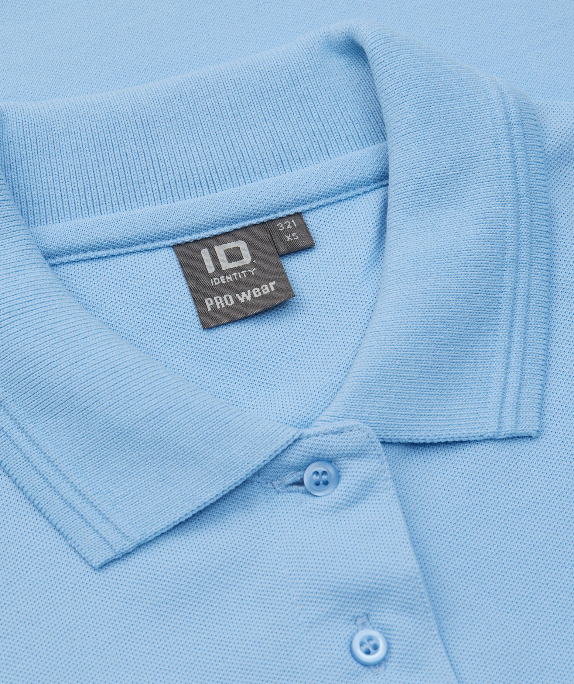 ID PRO Wear women's Polo shirt, Lightblue, Lightblue, large image number 3