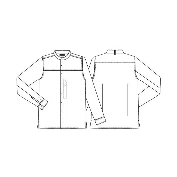 Kentaur modern fit kokke-/service skjorte, Oceanblå, large image number 3