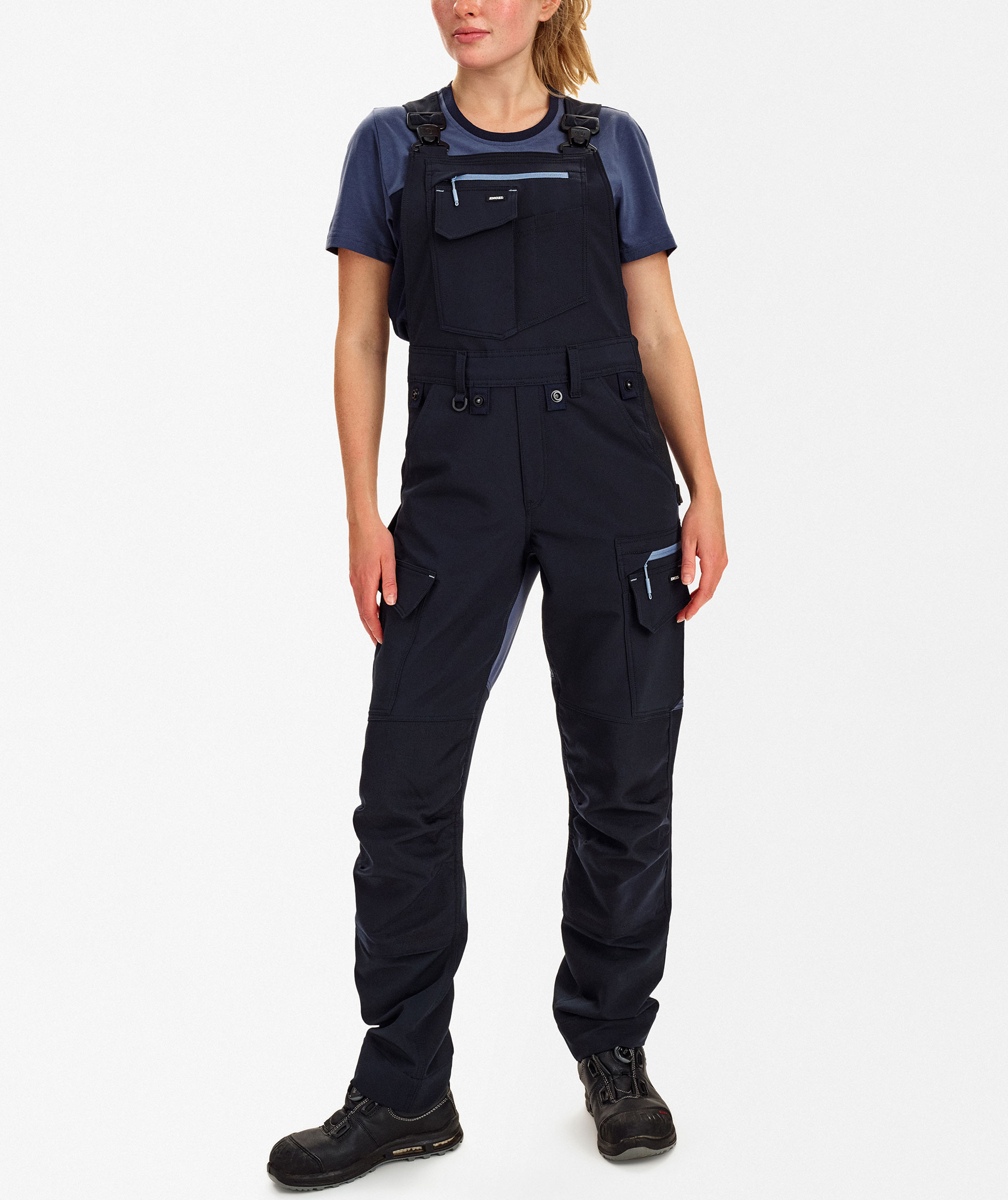 Engel Entire Damen Latzhose full stretch, Deep Blue/Dark Sea, large image number 2