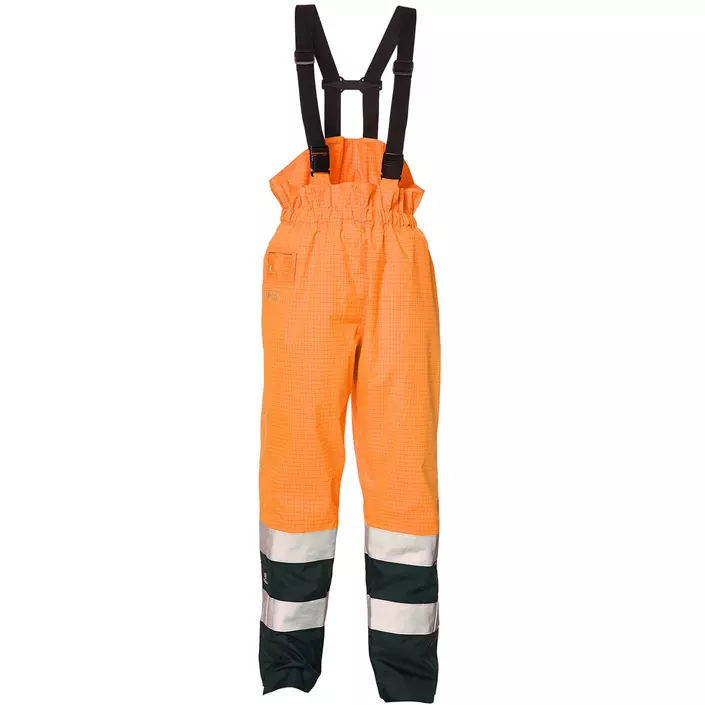 Elka Securetech Multinorm bib and brace trousers, Hi-vis Orange/Marine, large image number 0