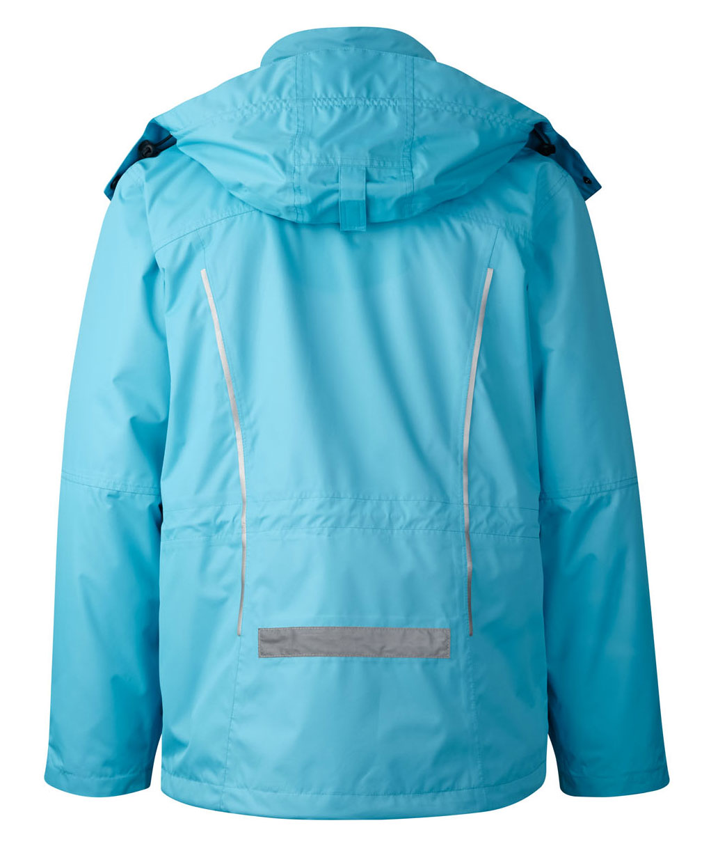 Xplor Care zip-in skalljakke avtagbar hette, Aqua, large image number 1