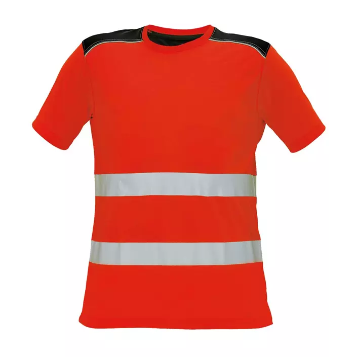 Cerva Knoxfield T-shirt, Hi-Vis Red, large image number 0