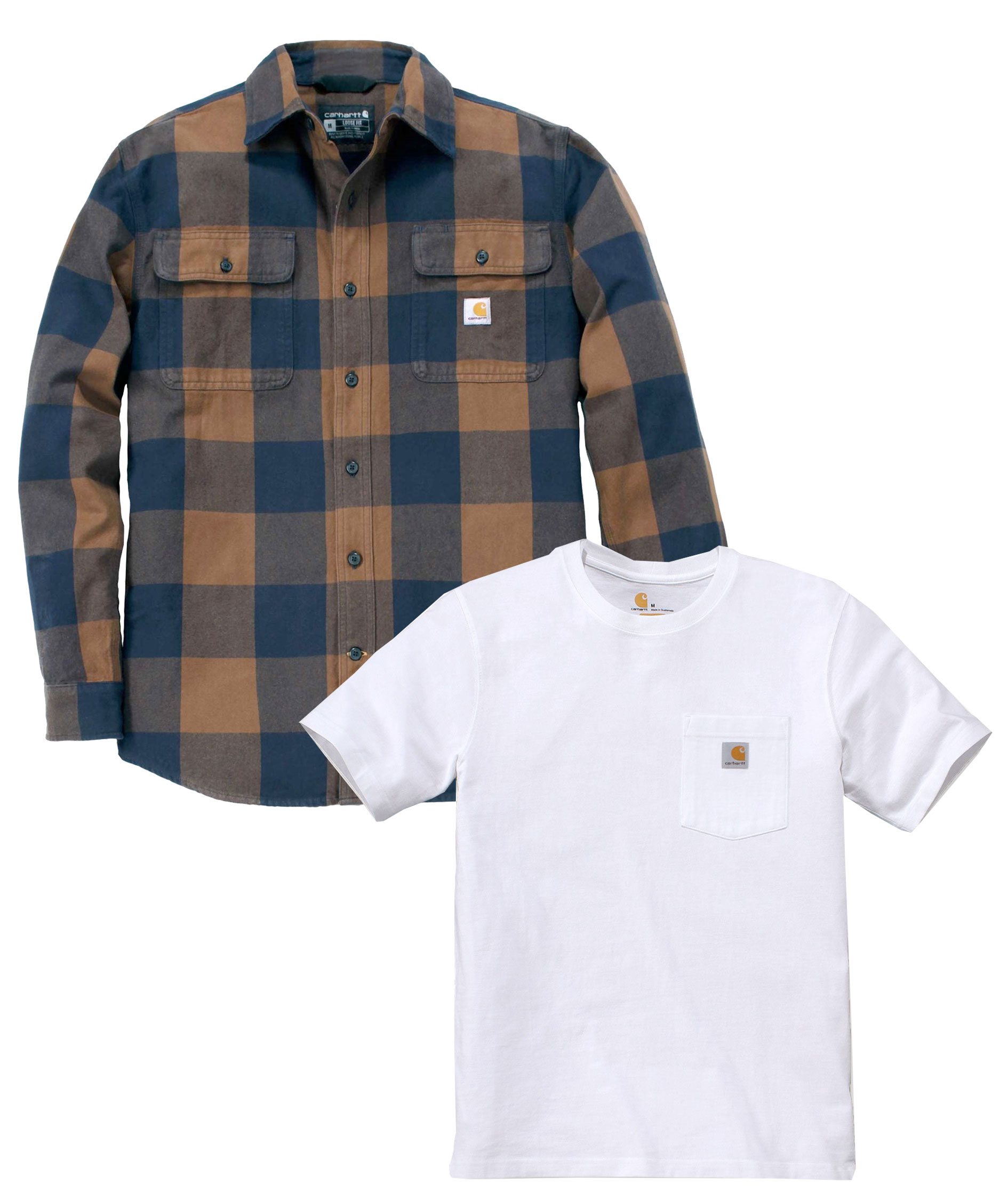 Carhartt flannelskjorte og T-skjorte, , large image number 0