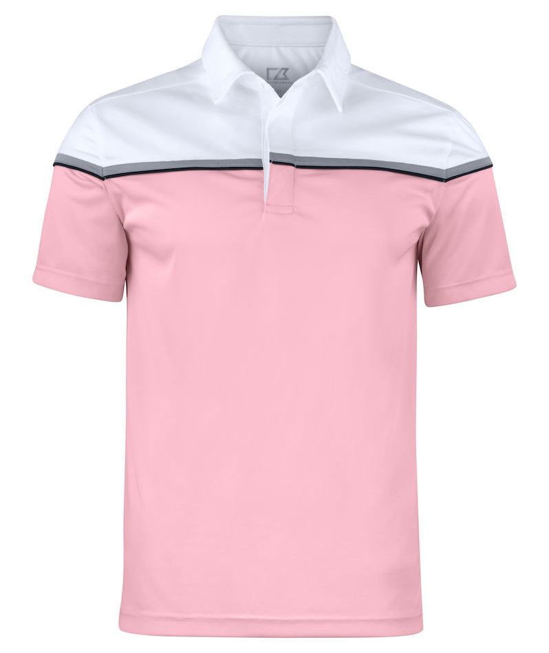 Cutter & Buck Seabeck polo shirt, Pink/White, large image number 0