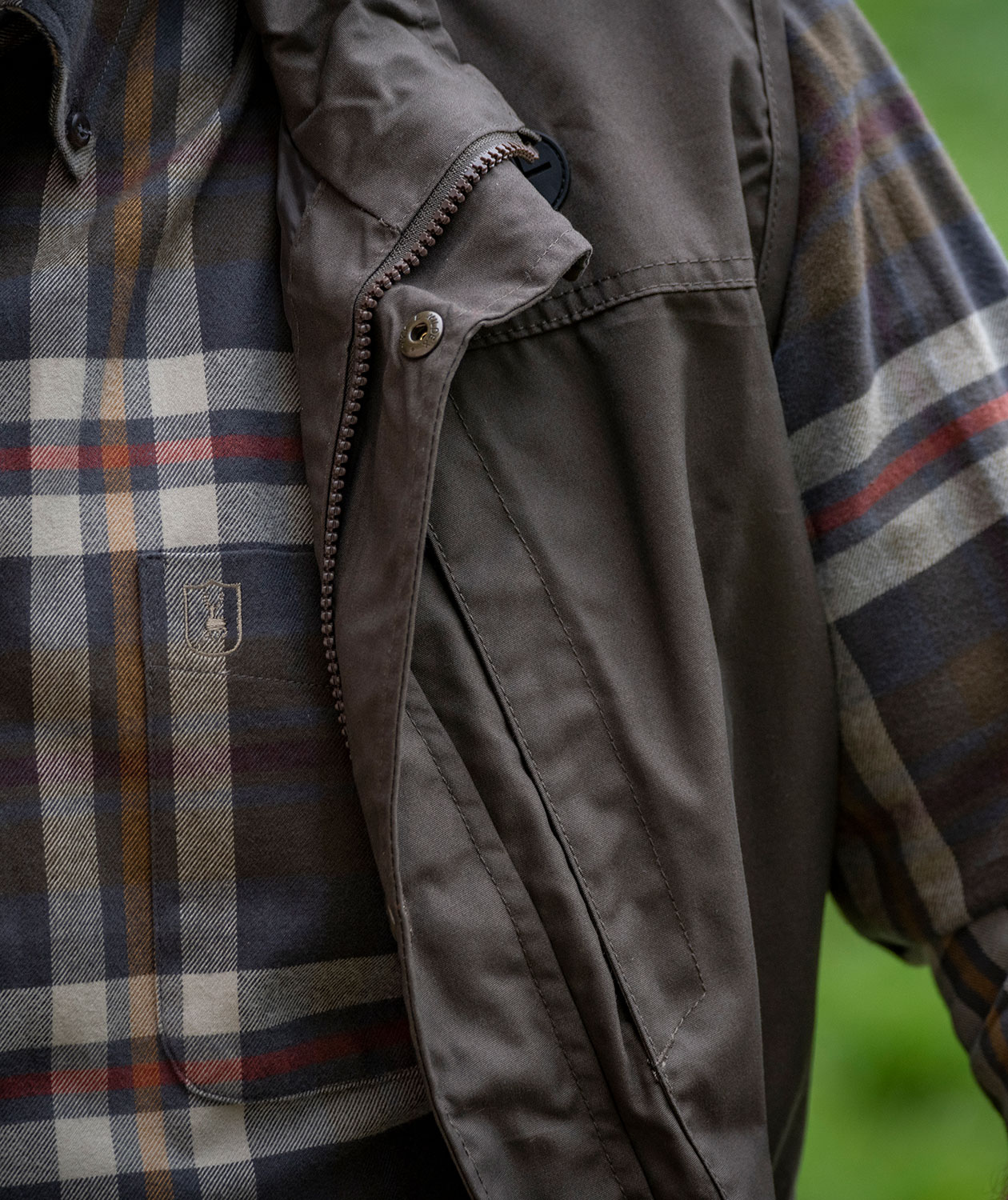 Deerhunter Ronald flannel shirt shirt, Yellow Check, large image number 3