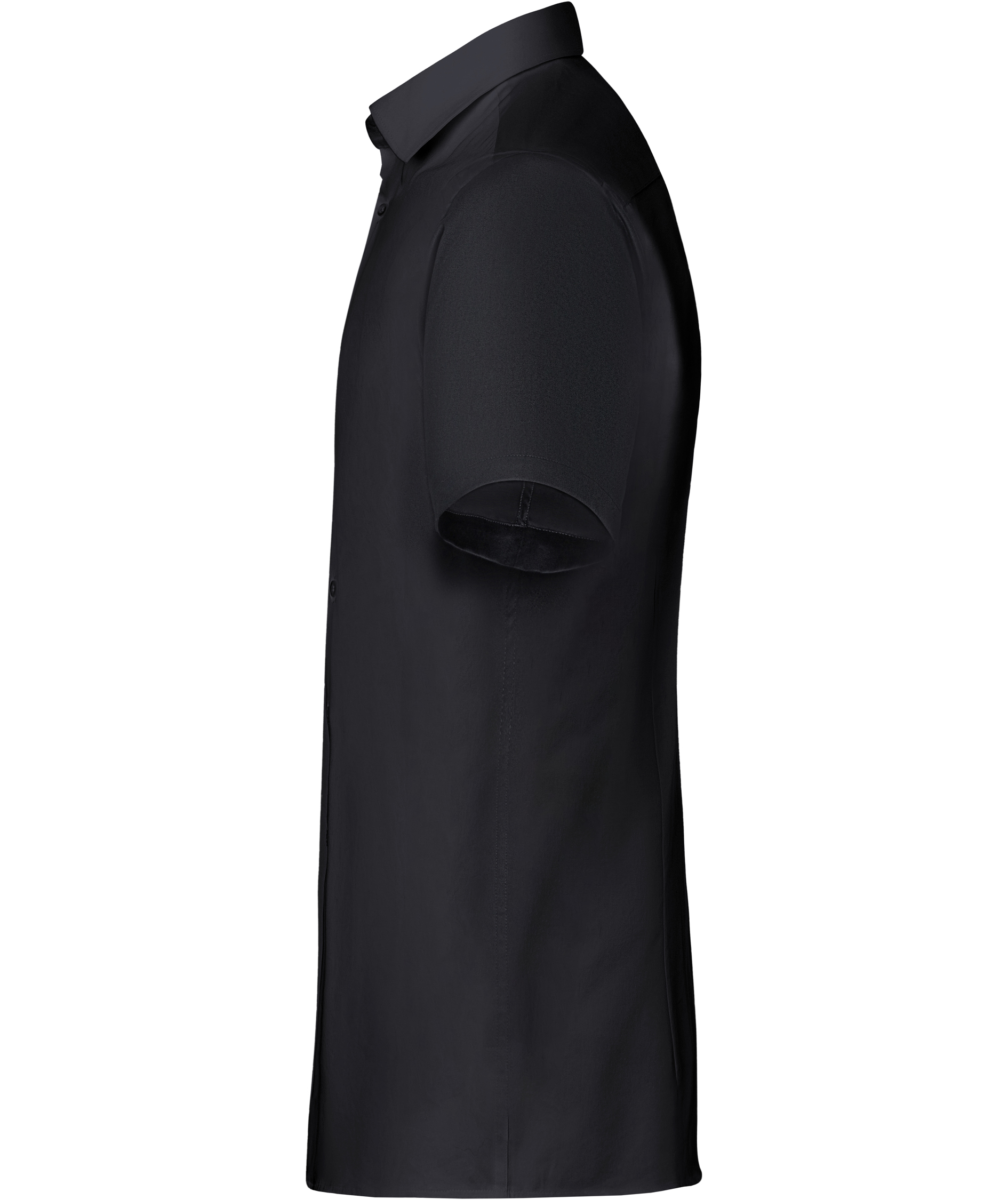 Karlowsky modern fit kort&aelig;rmet skjorte, Black, large image number 3