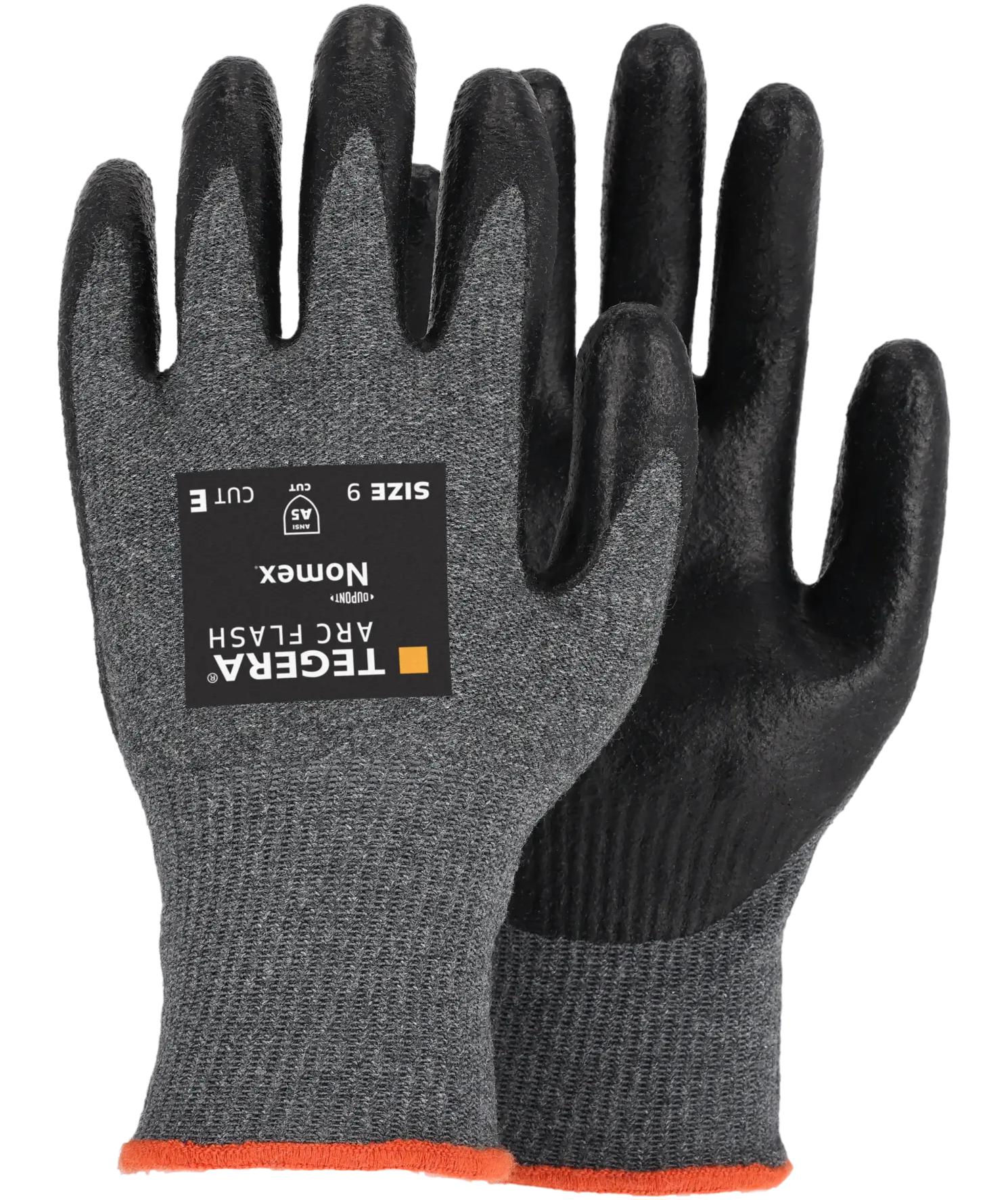 Tegera 2010 Arc flash Arbeitshandschuhe cut E, Schwarz/Grau, large image number 4