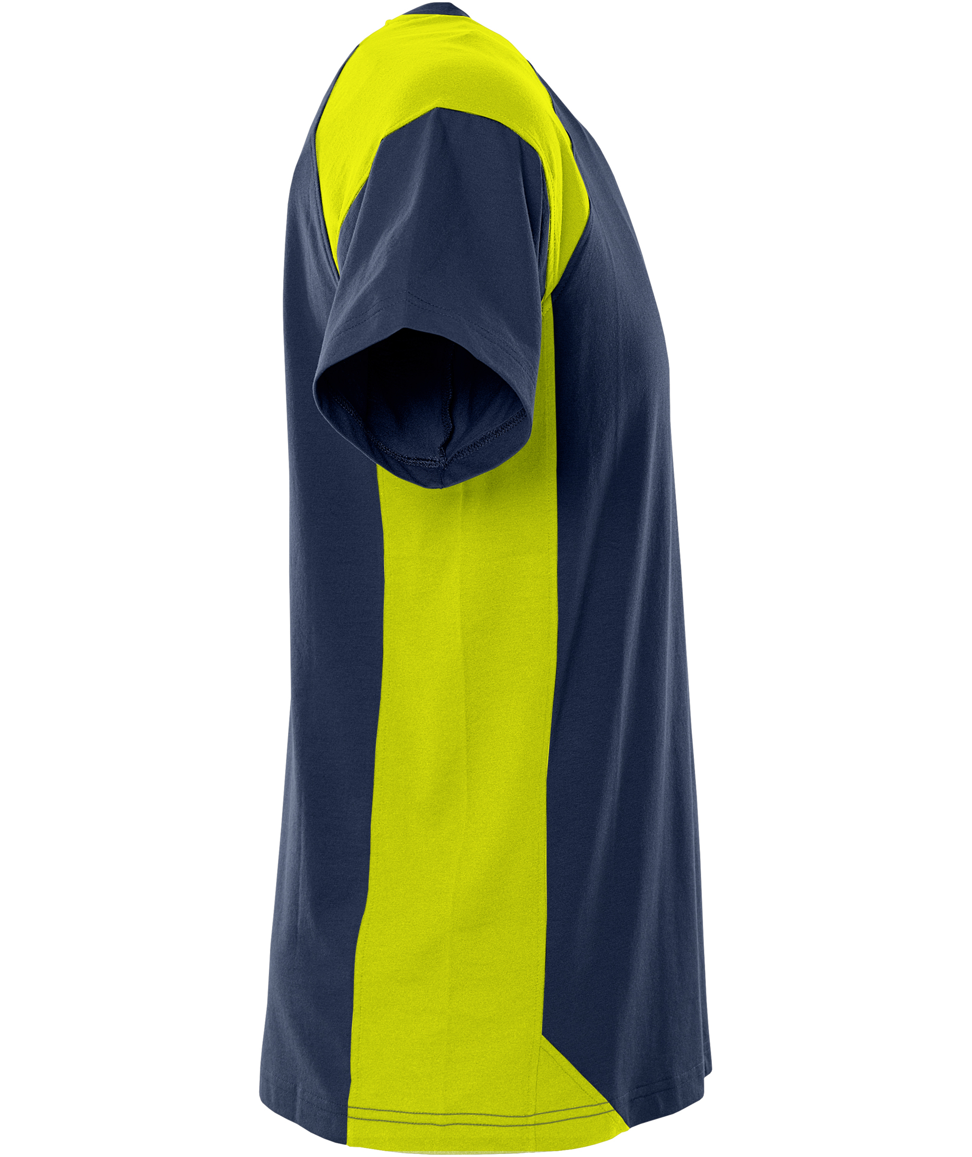 Fristads Heavy T-shirt 7046 GTM, Marine/Hi-Vis yellow, large image number 2