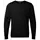 Clipper Milan stickad tröja med merinoull, Svart, Svart, swatch