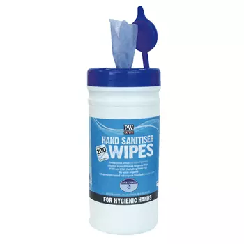 Portwest 200 pcs. disinfecting hand wipes, Blue