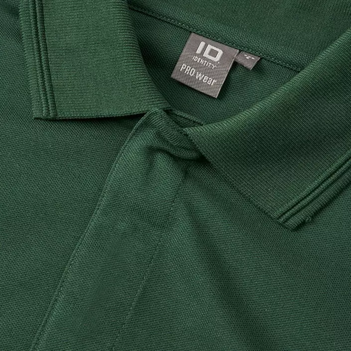 ID PRO Wear langärmliges Poloshirt, Flaschengrün, large image number 3