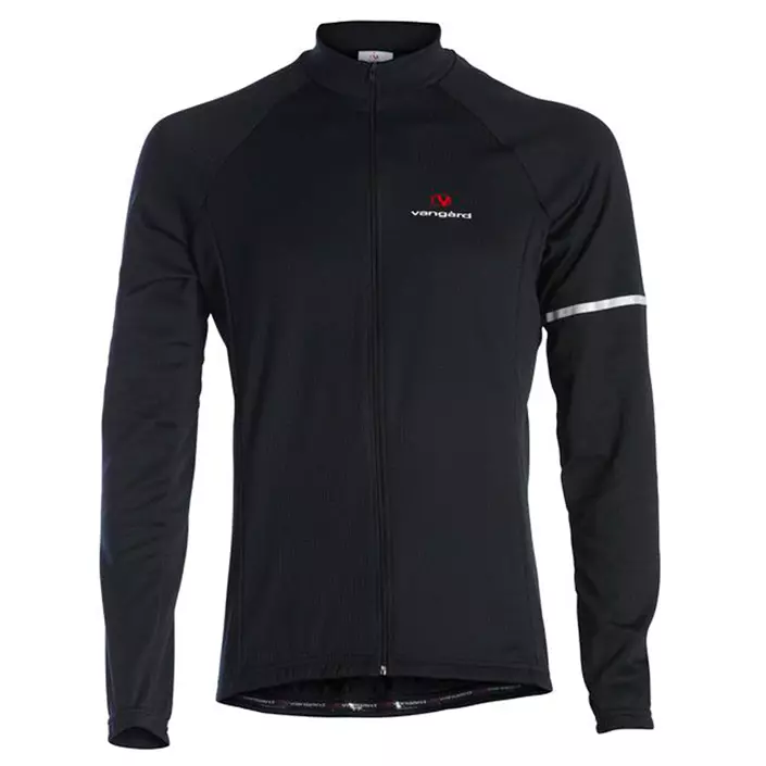 Vangàrd long-sleeved cycling jersey, Black, large image number 0
