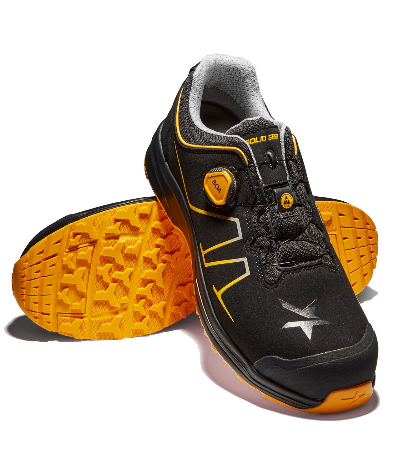 Solid Gear Oasis sikkerhedssko S3, Sort/Gul, large image number 6