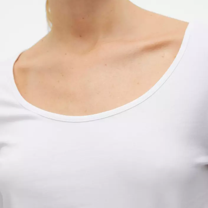 Vero Moda VMMAXI MY SOFT langermet dame T-skjorte, Bright White, large image number 4