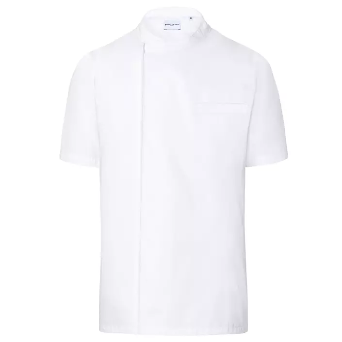 Karlowsky Basic kortermet kokk skjorte, Hvit, large image number 0