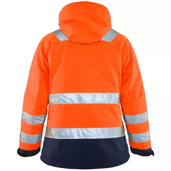 Blåkläder dame vinterjakke, Hi-vis Oransje/Marineblå
