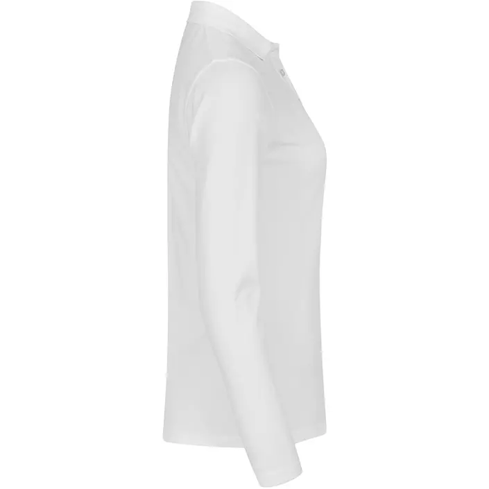 Clique Premium langærmet dame polo T-shirt, Hvid, large image number 2