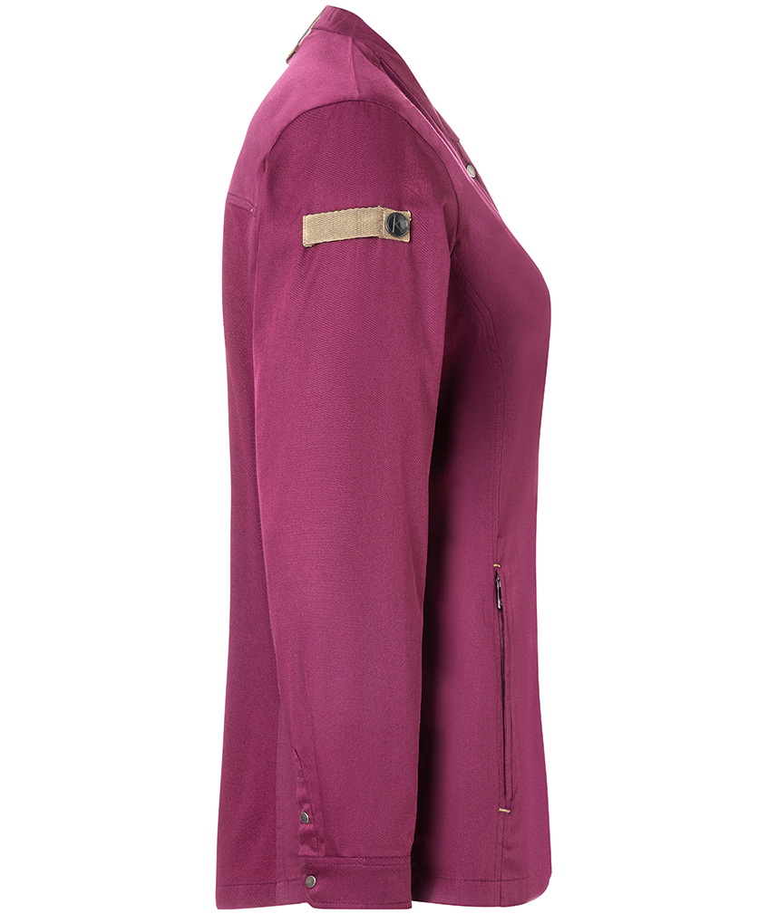 Karlowsky Green-Generation women's chefs jacket, Fuchsia, large image number 4