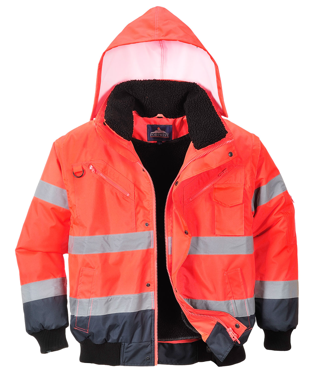 Portwest 3-i-1 pilotjacka med avtagbara &auml;rmar