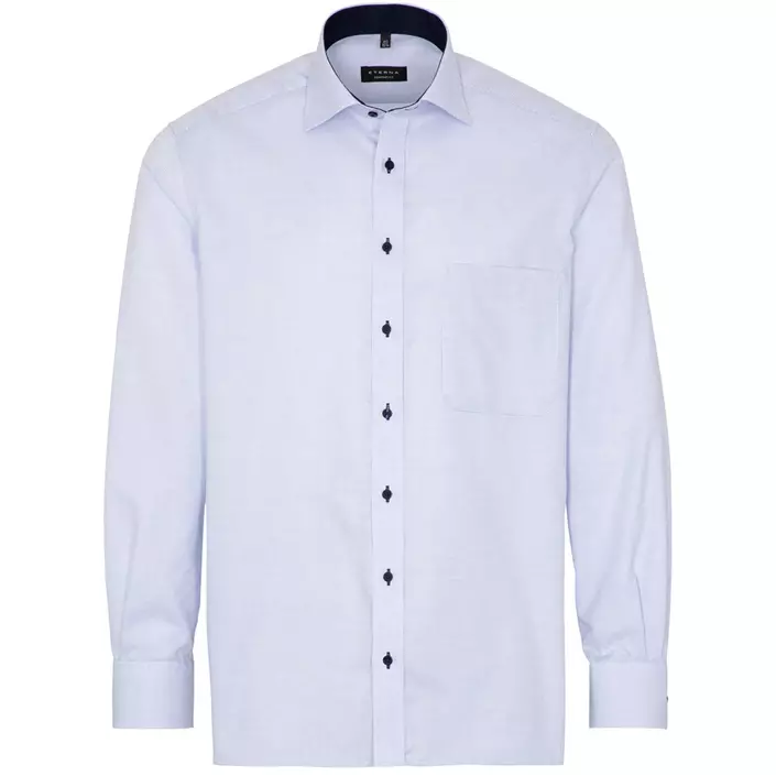 Eterna Comfort fit skjorta Struktur, Ljus Blå, large image number 0