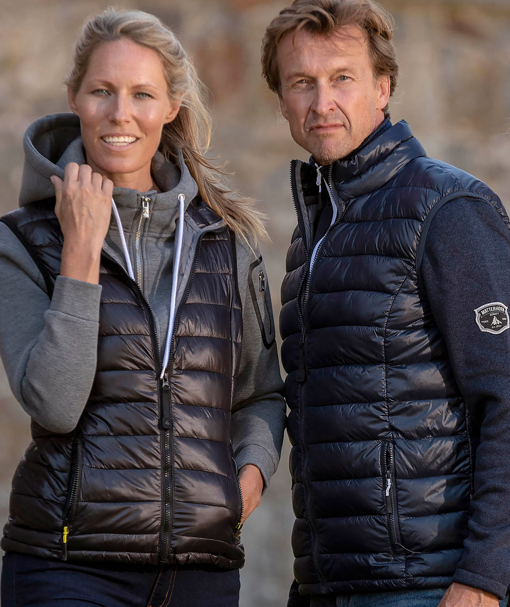 Matterhorn Walker quilted vest, Navy