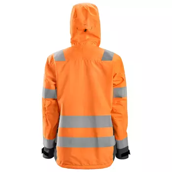 Snickers AllroundWork women's shell jacket, Hi-Vis Orange/Steel Grey
