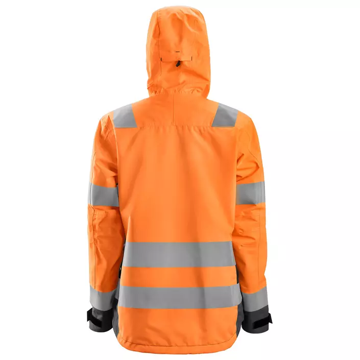 Snickers AllroundWork women's shell jacket 1347, Hi-Vis Orange/Steel Grey, large image number 1