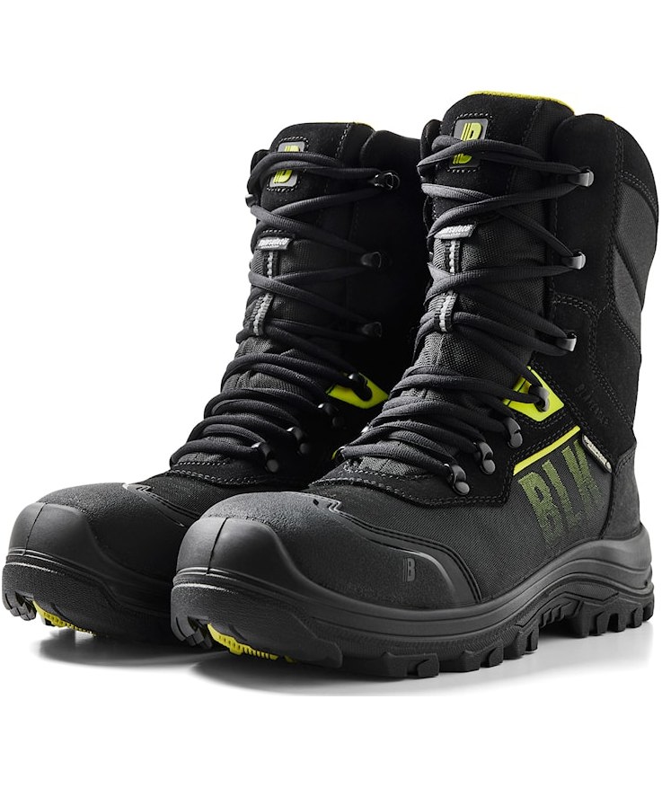 Bl&aring;kl&auml;der Storm winter safety boots S3, Black/Hi-Vis Yellow, large image number 3