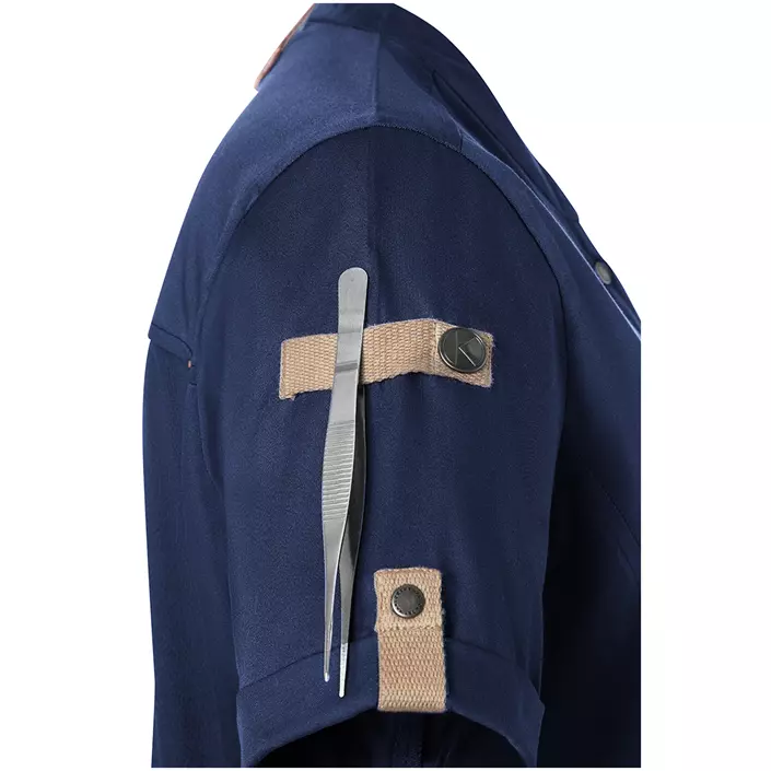 Karlowsky Green-Generation kortærmet dame kokkejakke, Steel Blue, large image number 7