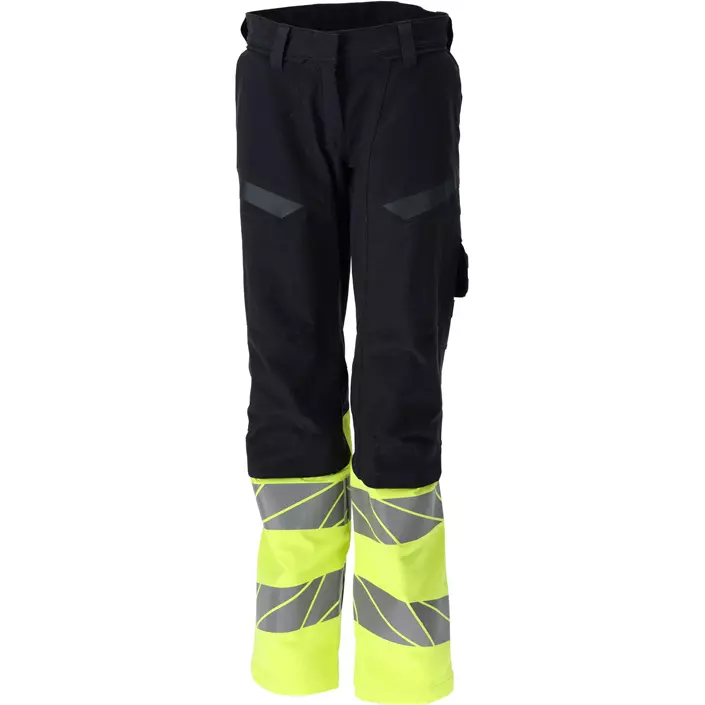 Mascot Accelerate Multisafe diamond fit arbetsbyxa dam full stretch, Mörk Marinblå/Hi-Vis Gul, large image number 0
