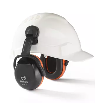 Hellberg Secure 3 helmet mounted ear defenders, Black/Red