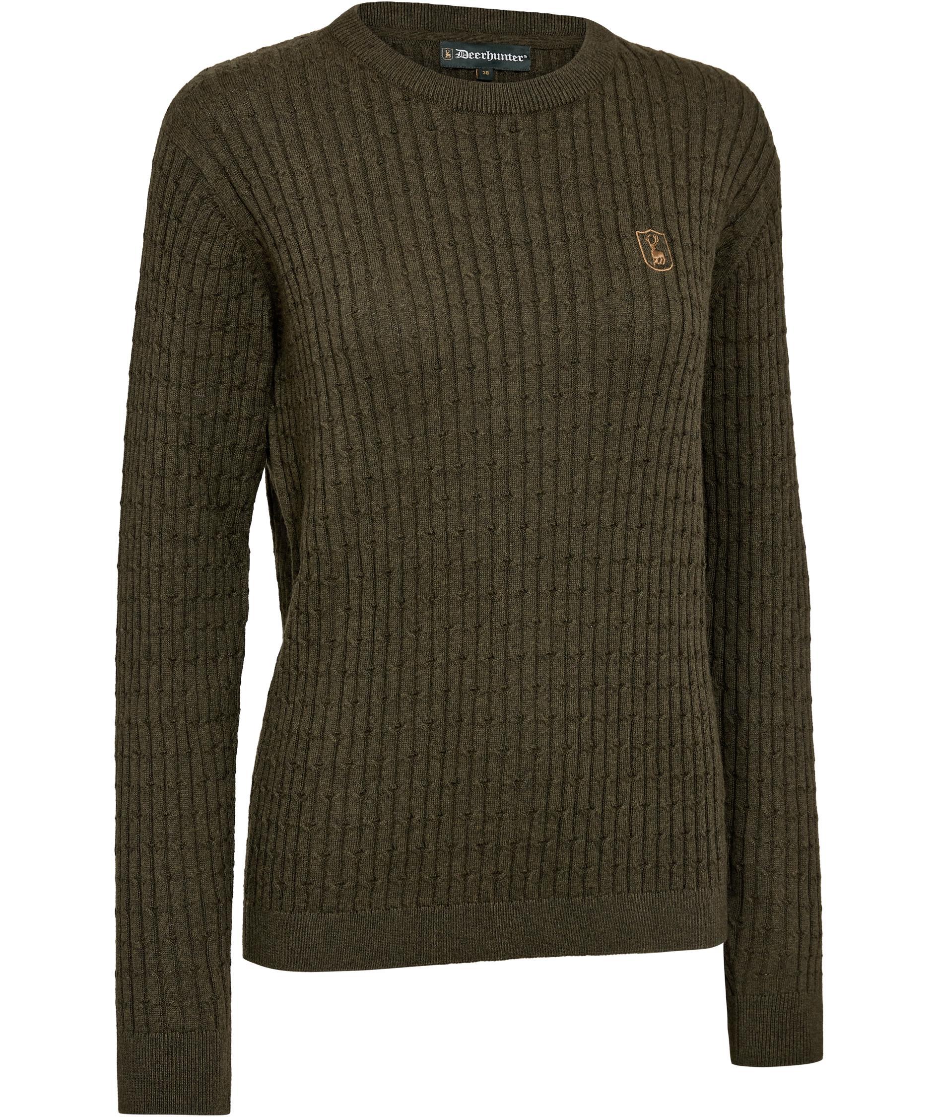 Deerhunter Harrington women's knitted pullover with merino wool, Forest Ember Melange, large image number 0