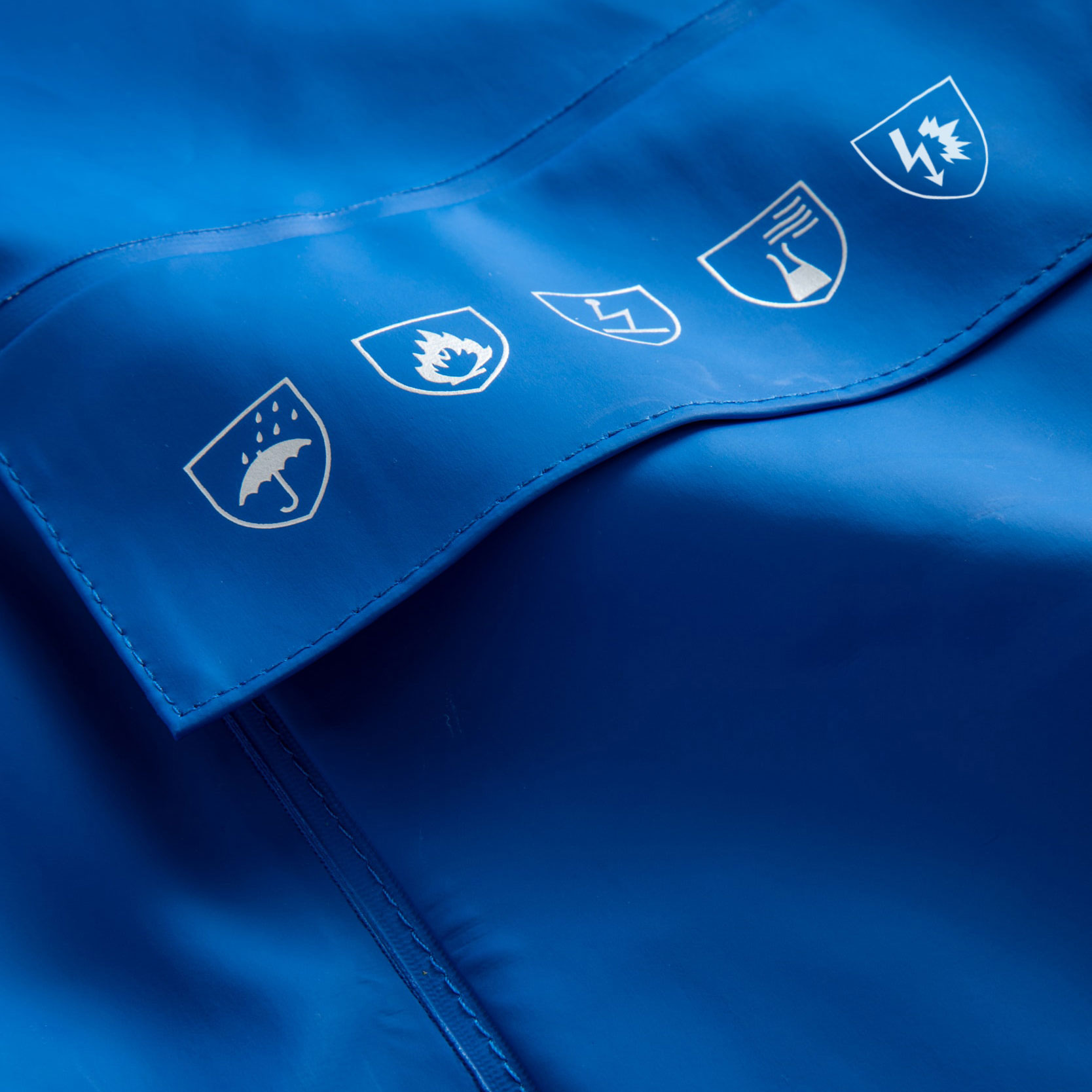 Lyngs&oslash;e Multinorm  rain jacket, Royal Blue, large image number 4