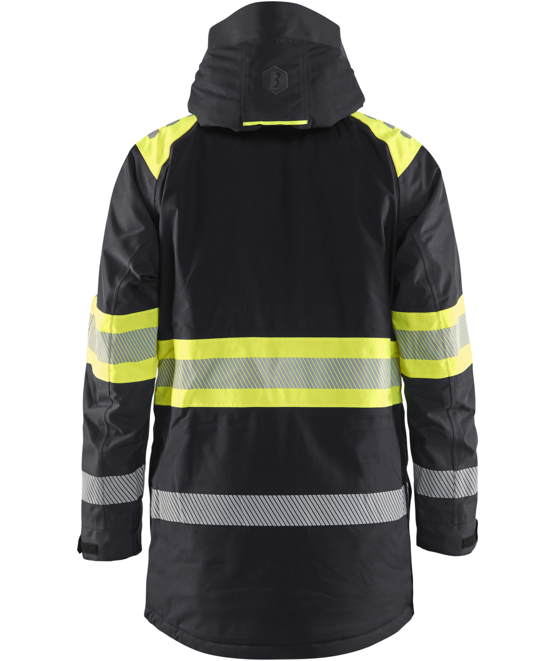 Bl&aring;kl&auml;der winter parka, Black/Hi-Vis Yellow, large image number 2