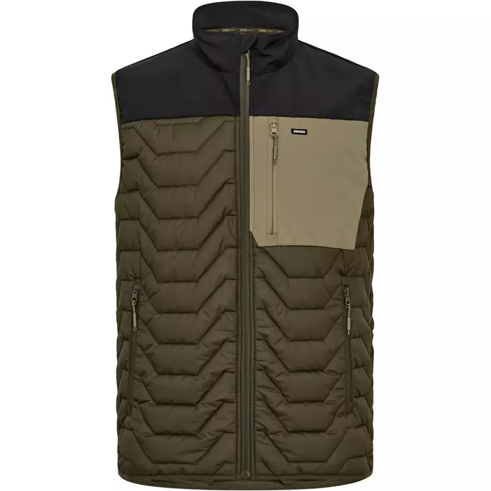 Engel Entire vattert vest, Forest Green/Black, large image number 0