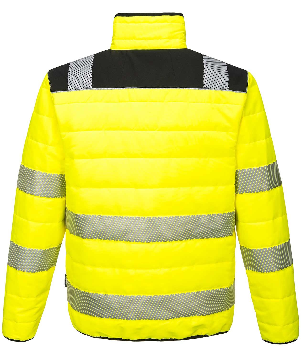 Portwest Baffle work jacket, Hi-vis Yellow/Black, large image number 1